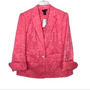 Lane Bryant Coral Brocade size 14 Blazer Jacket